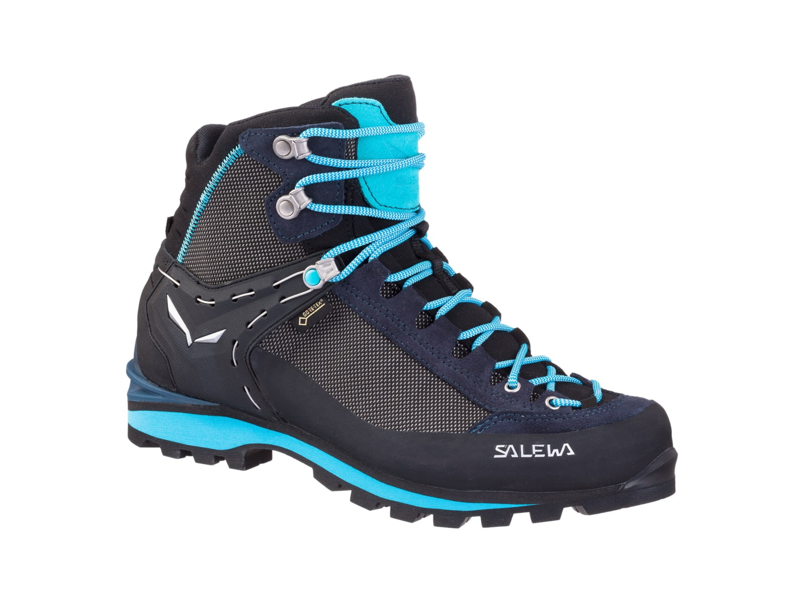 USED Salewa Crow GTX Mountaineering Boots - Women's Premium Navy/Ethernal Blue 9 00-0000061329-3985-9