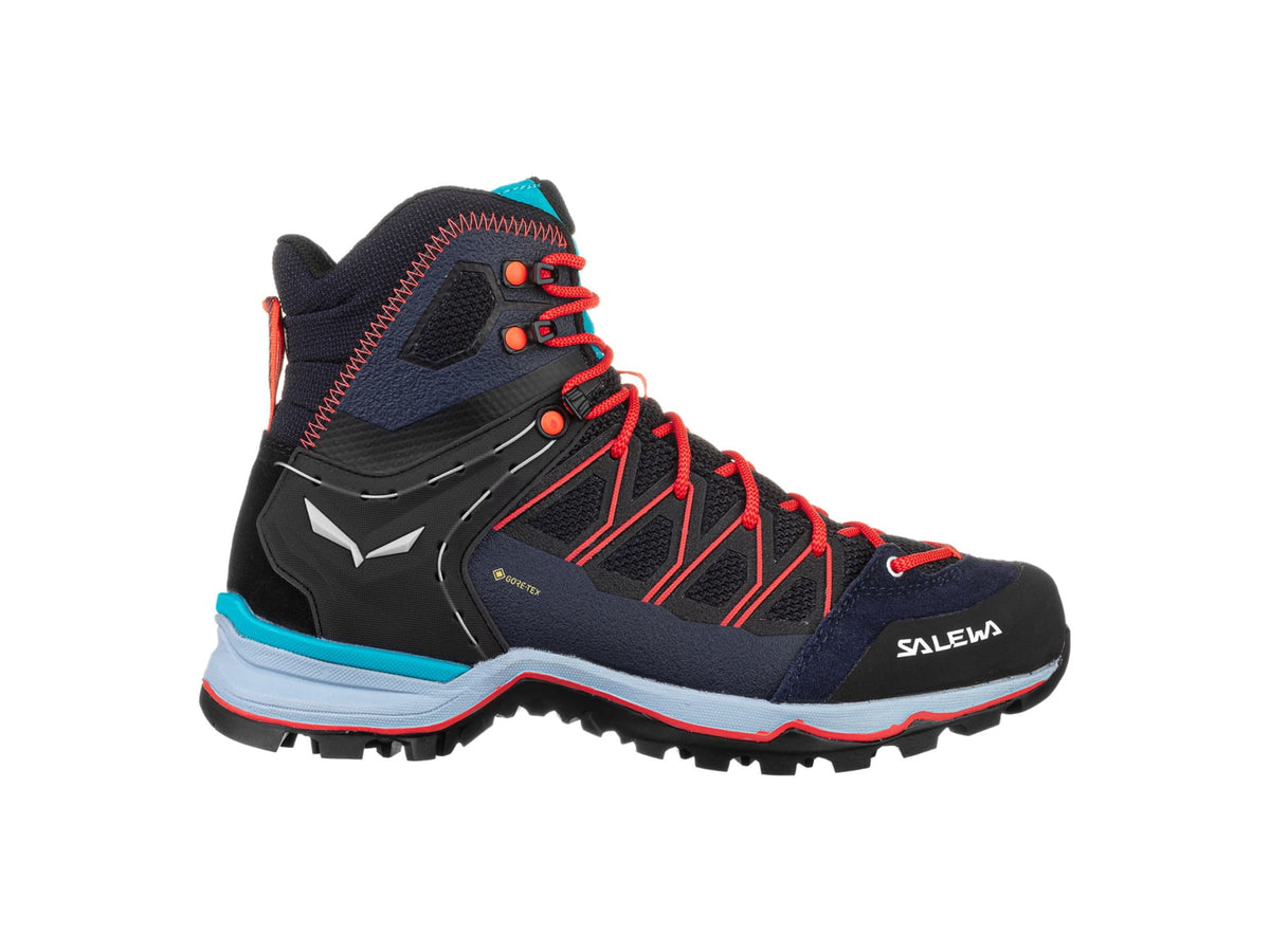 USED Salewa MTN Trainer Lite Mid GTX Hiking Shoes - Women's Premium Navy/Blue Fog