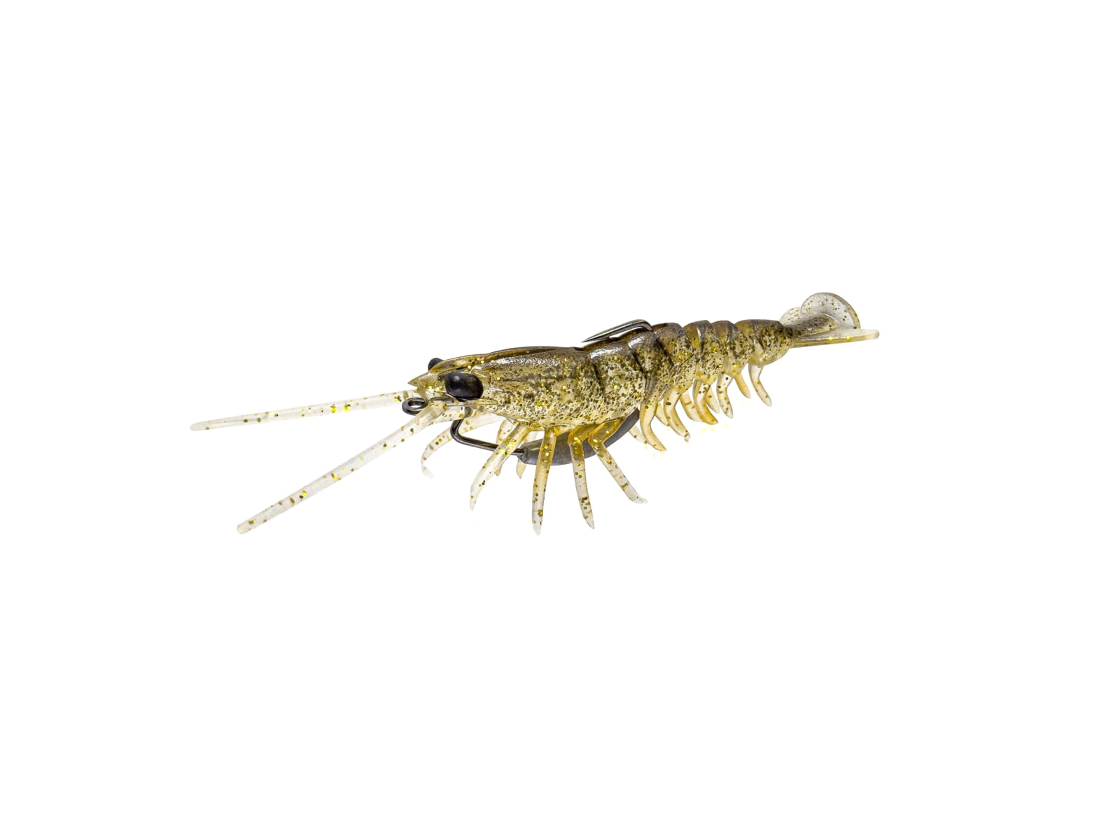 Savage Gear Manic Shrimp Weedless V2 Soft Bait Pack of 2 3.5in Gold