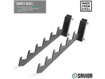 Savior Equipment WRS Attachments - Clothes Rack and Slant Arm 2 Pack Obsidian Black WRS-ACC-OBLCLT-2P-BK