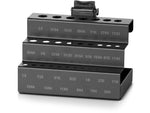Savior Equipment WRS Attachments - Drill Bit Rack Obsidian Black WRS-ACC-DRLBIT-BK