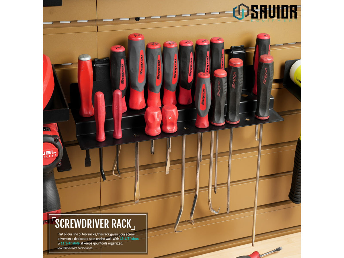 Savior Equipment WRS Attachments - Screwdriver Rack Obsidian Black WRS-ACC-SCWDR-BK