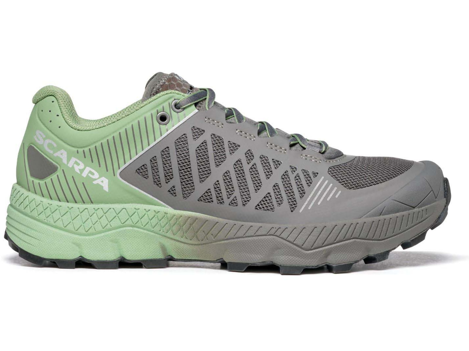 Scarpa Spin Ultra Trailrunning Shoes - Women's 40 Euro Shark/Mineral Green 33069/352-SrkMgrn-40