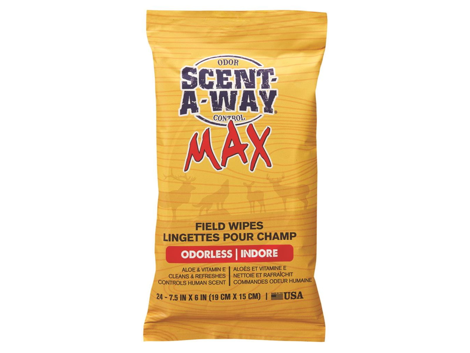 Hunters Specialties Scent-A-Way MAX Field Wipes 24pk HS-SAW-07795