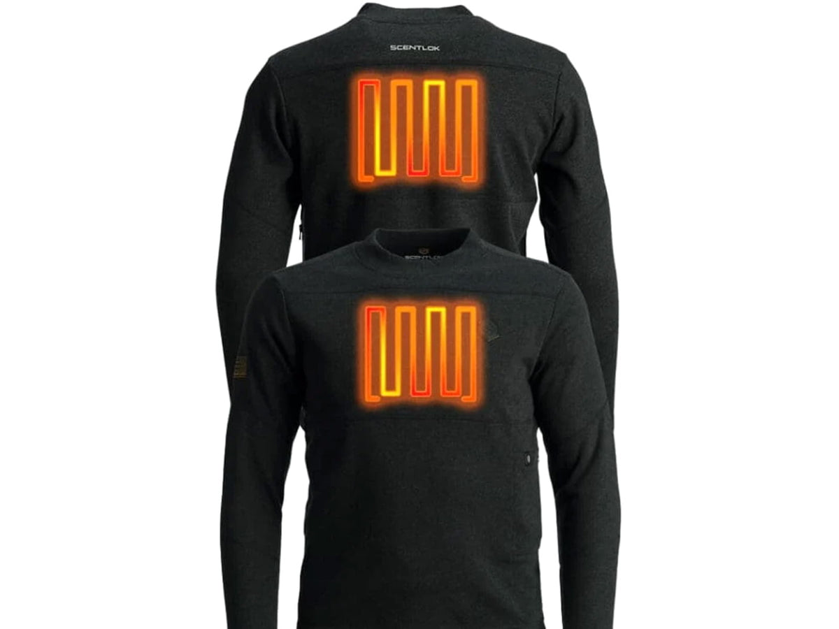 ScentLok BE:1 Trek Heated Base Shirt - Men's 2XL Blackout Black 1409327