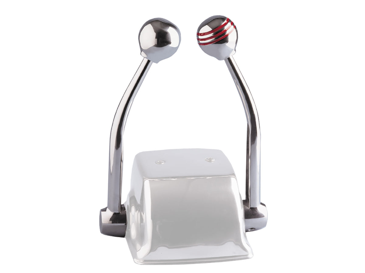 Schmitt & Ongaro Marine Control Arm Set w/Red Throttle Knob & Plain Shift Knob Standard 50050