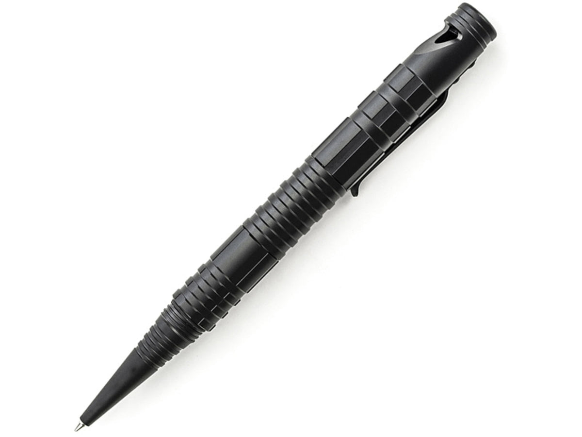 Schrade Aluminum Tactical Pen w/Fire Steel Striker & Whistle Black SCPEN4BK