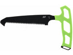 Schrade Isolate Large Bone Saw 5in SK5 Steel Black Oxide Blade Black/Green Handle 1159294