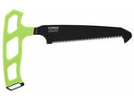 Schrade Isolate Large Bone Saw 5in SK5 Steel Black Oxide Blade Black/Green Handle 1159294