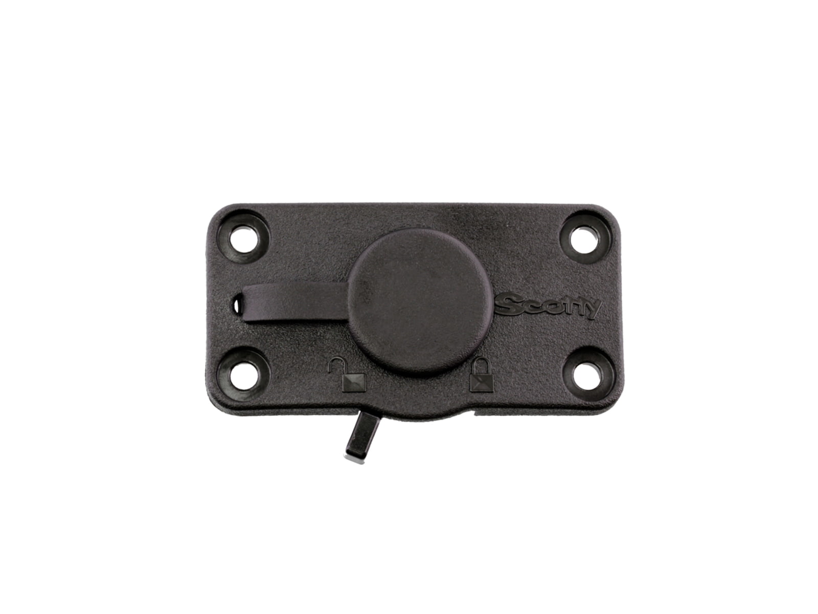 Scotty 244L Locking Flush Deck Mount Black