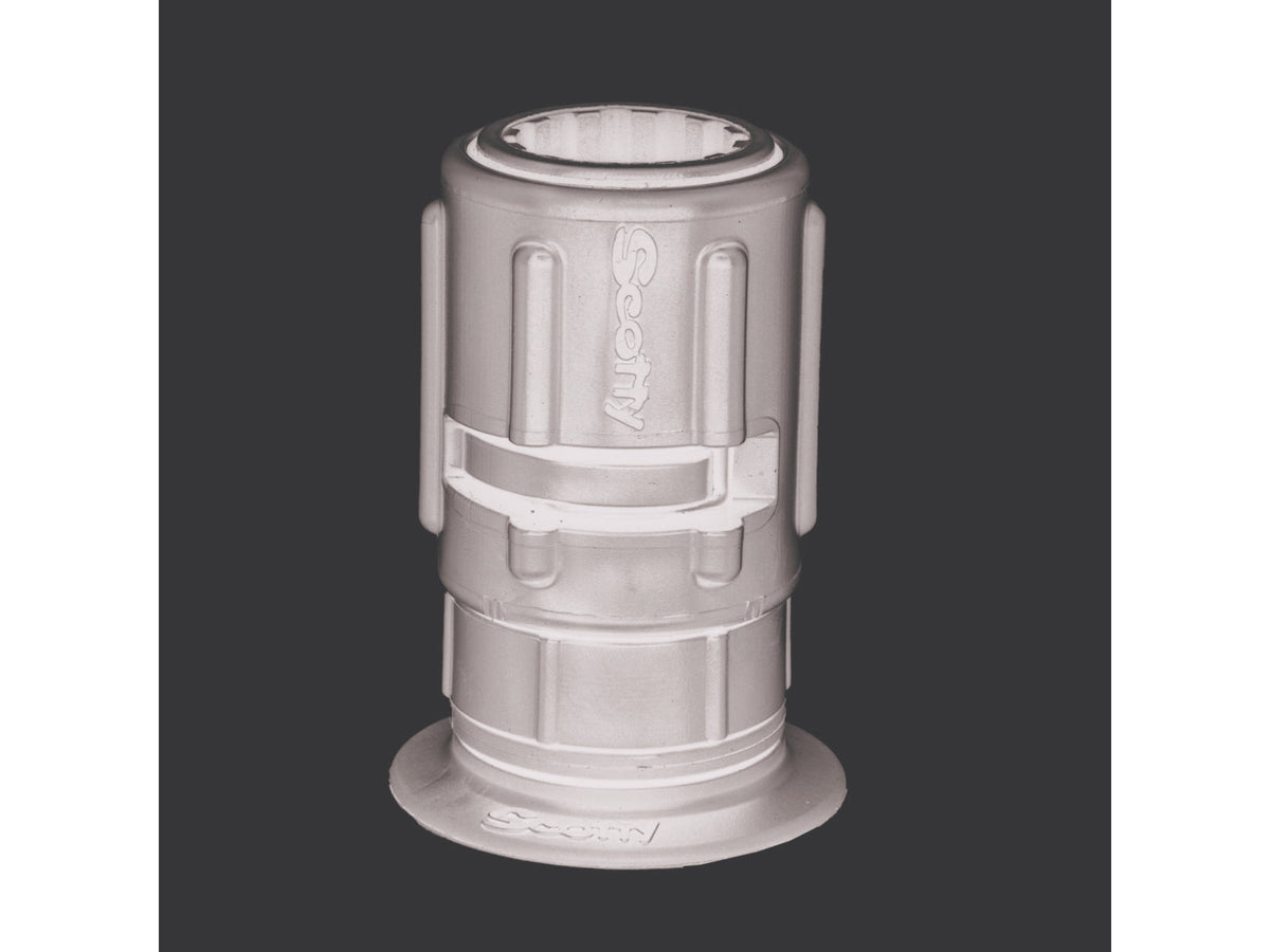 Scotty 445 Stick-On Accessory Mount w/ Gear-Head 2in 0445-BK