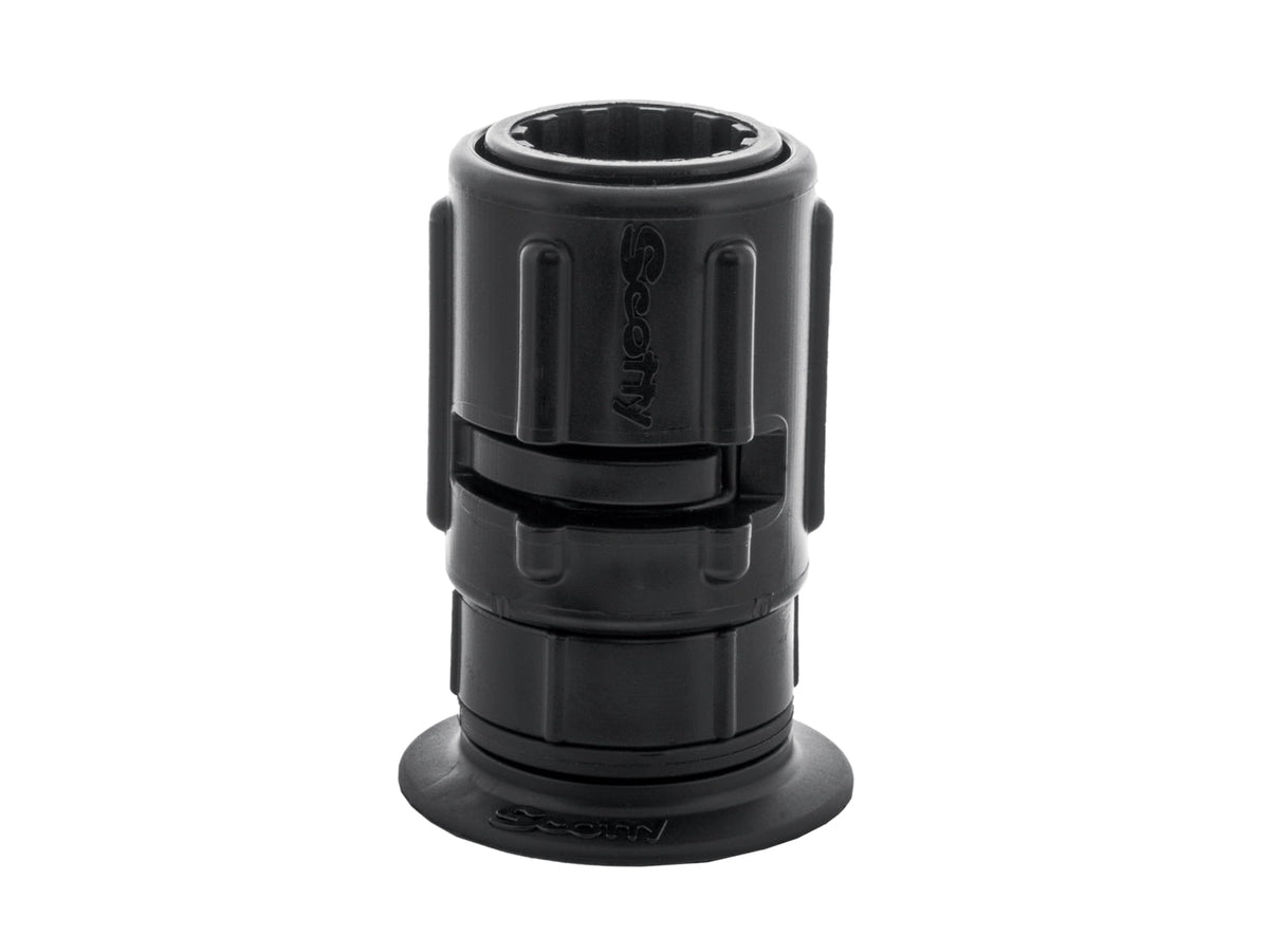 Scotty 445 Stick-On Accessory Mount w/ Gear-Head 2in 0445-BK