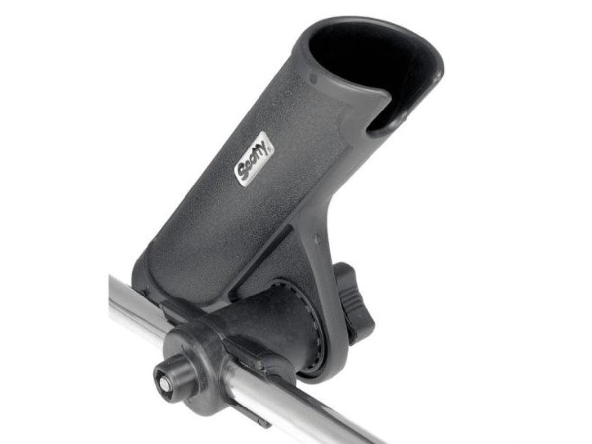 Scotty 355 Rodmaster II Downrigger Boom Rod Holder 3/4-1in Boom Mount 0355-BK