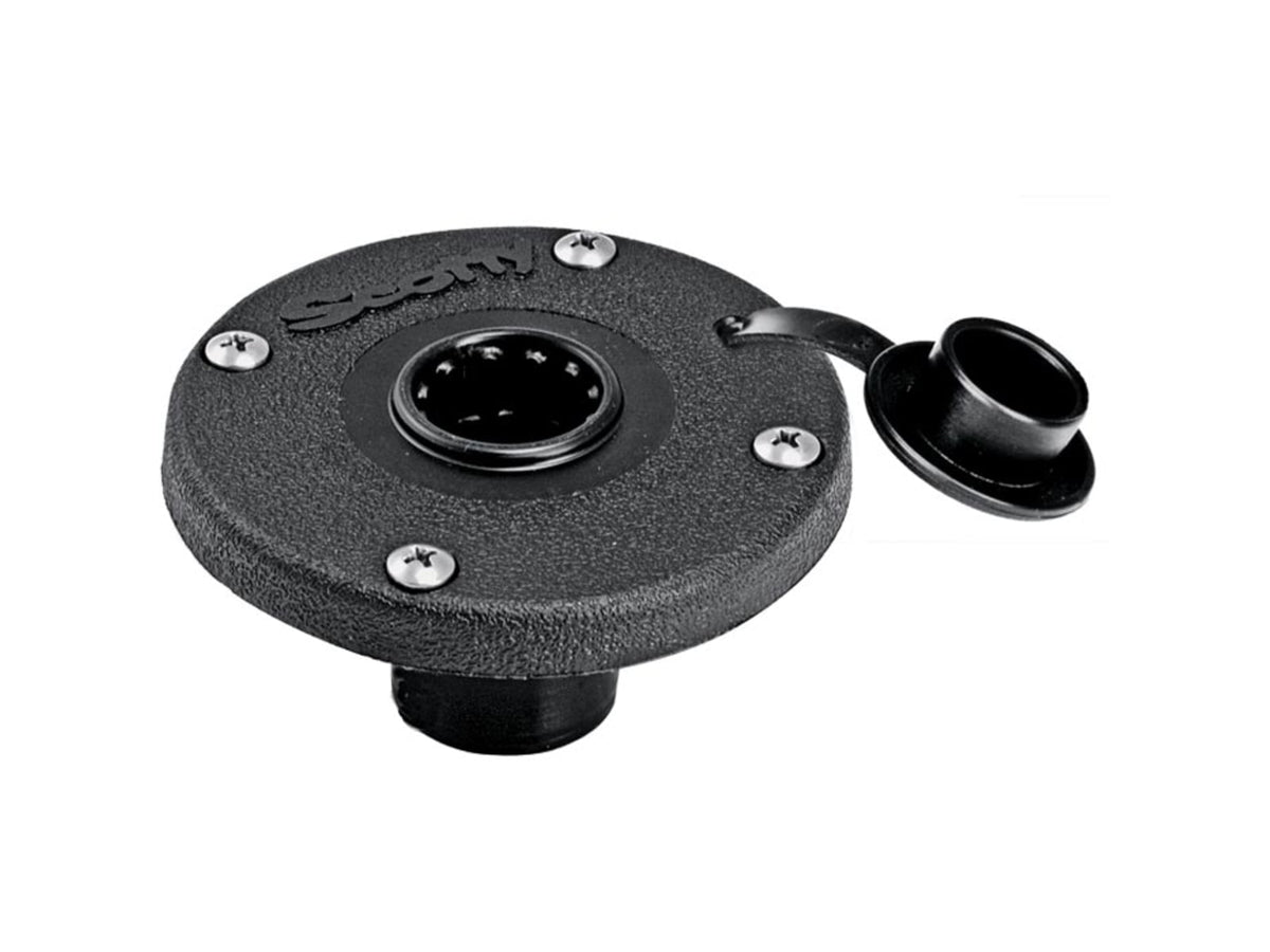 Scotty 344 Round Watertight Flush Mount Black 0344-BK