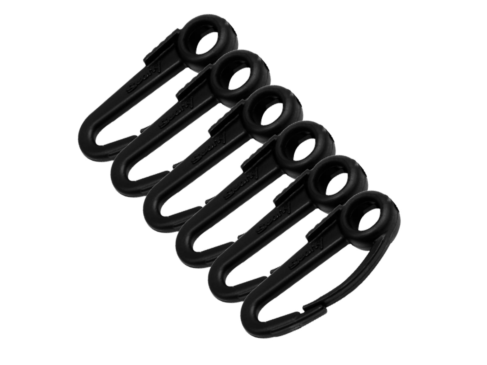 Scotty 590 Snap Hook 6 Pack Black