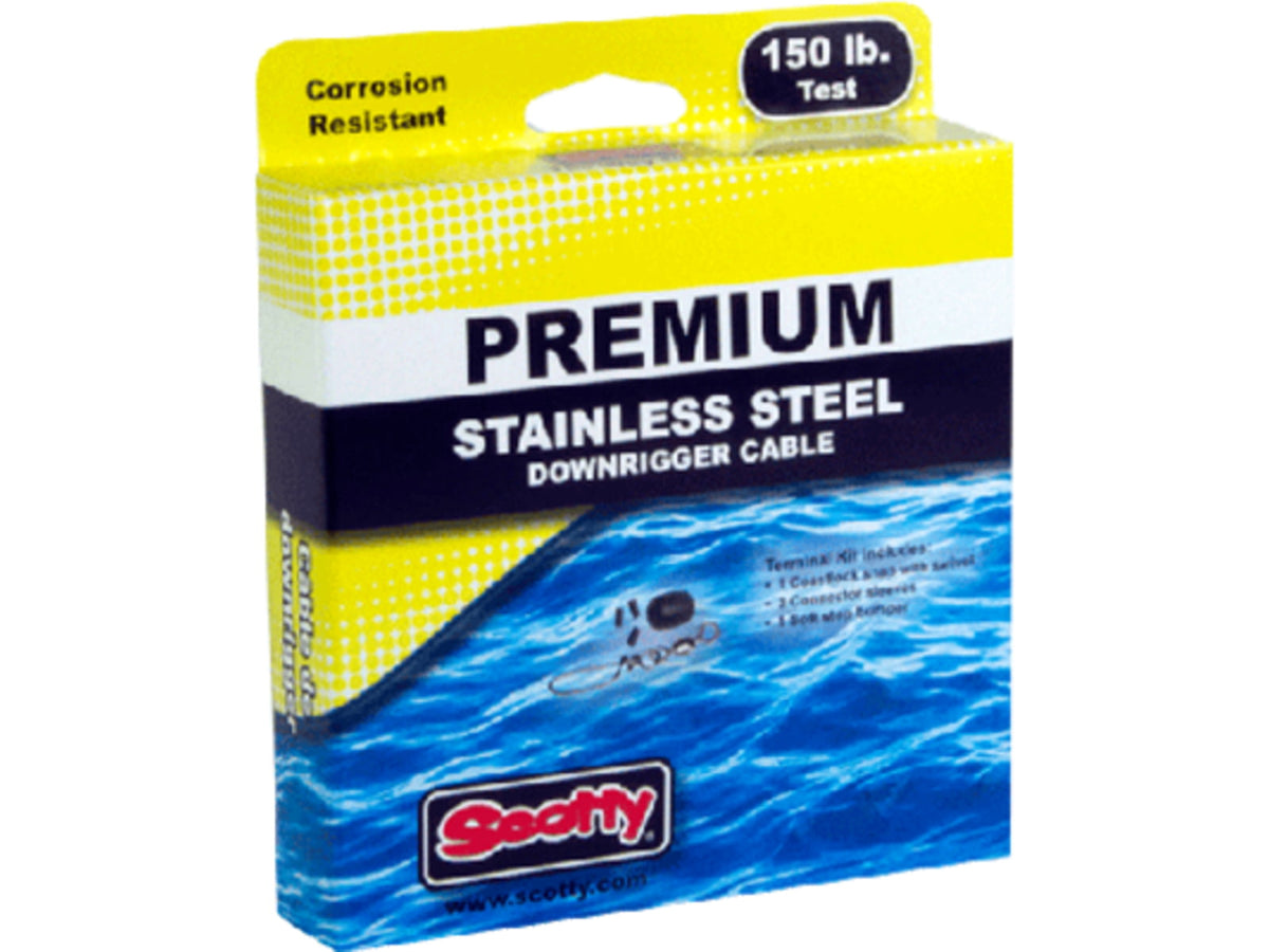 Scotty 1002 Stainless Downrigger Cable 400ft 150lb 1002