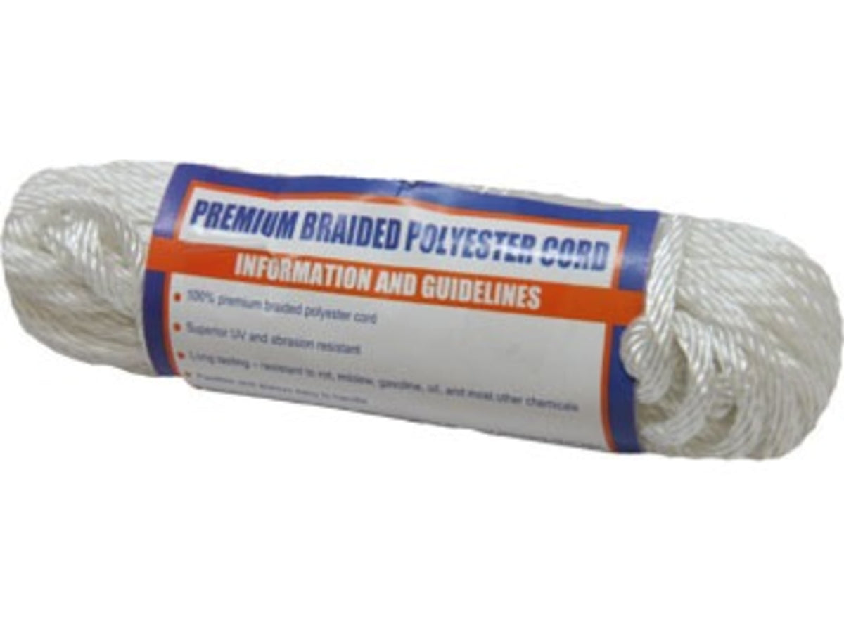 Sea-Dog Solid Braid Polyester Utility Cordage - 5/32in x 50' White 5/32in x 50ft 303304050-1