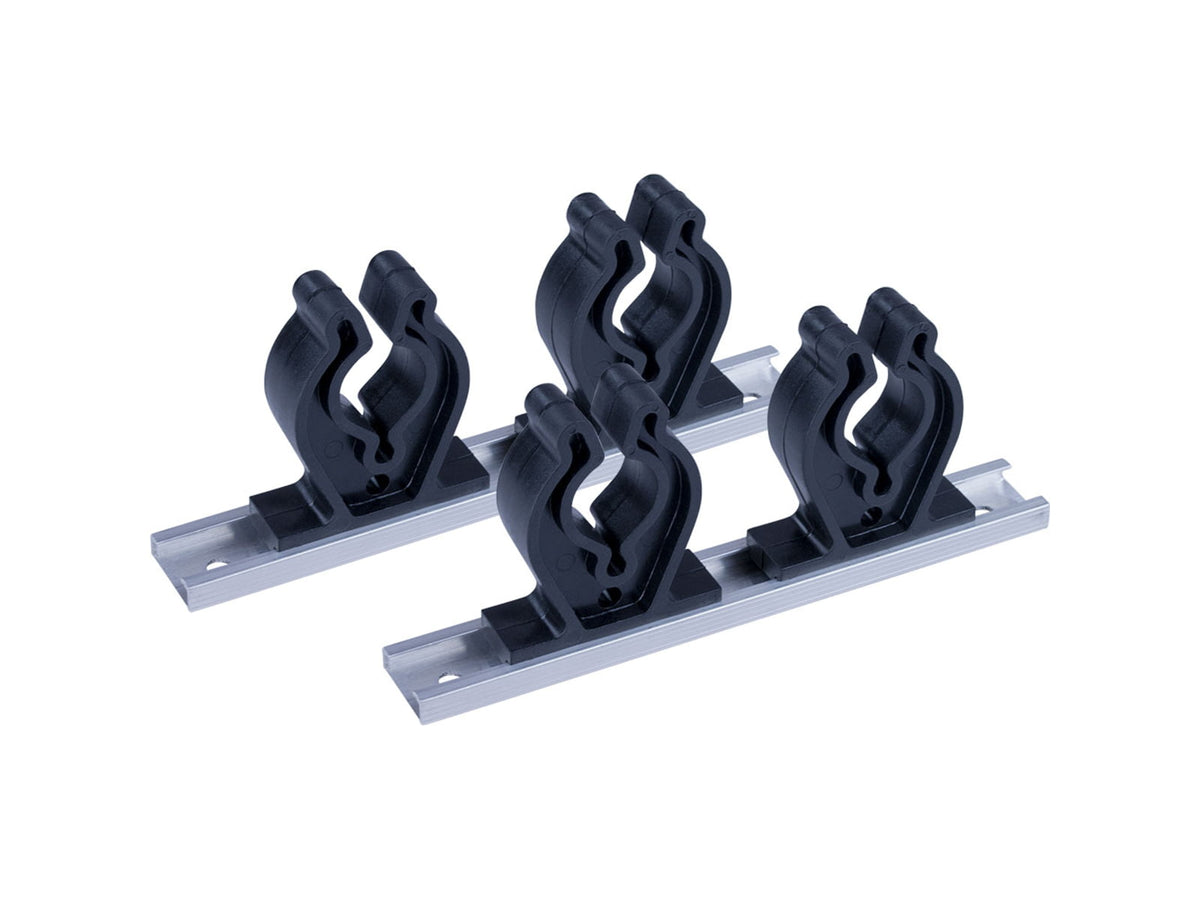 Sea-Dog Track Rod Holder - 7" Tracks - 4 Rod Clips 325044-1