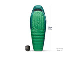 Sea to Summit Ascent Down 15F/-9C Sleeping Bag Rain Forest Green