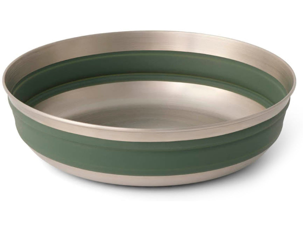 Sea to Summit Detour Stainless Steel Collapsible Bowl Laurel Wreath Green Large