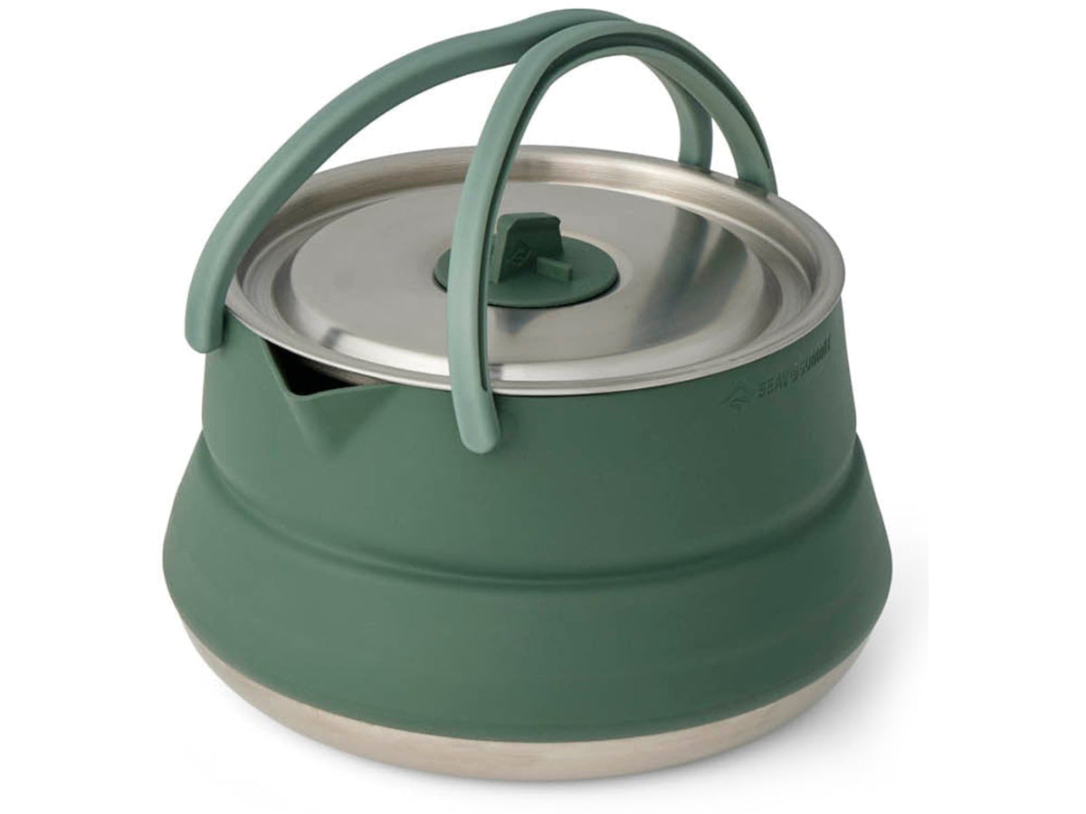 Sea to Summit Detour Stainless Steel Collapsible Kettle Laurel Wreath Green A1215