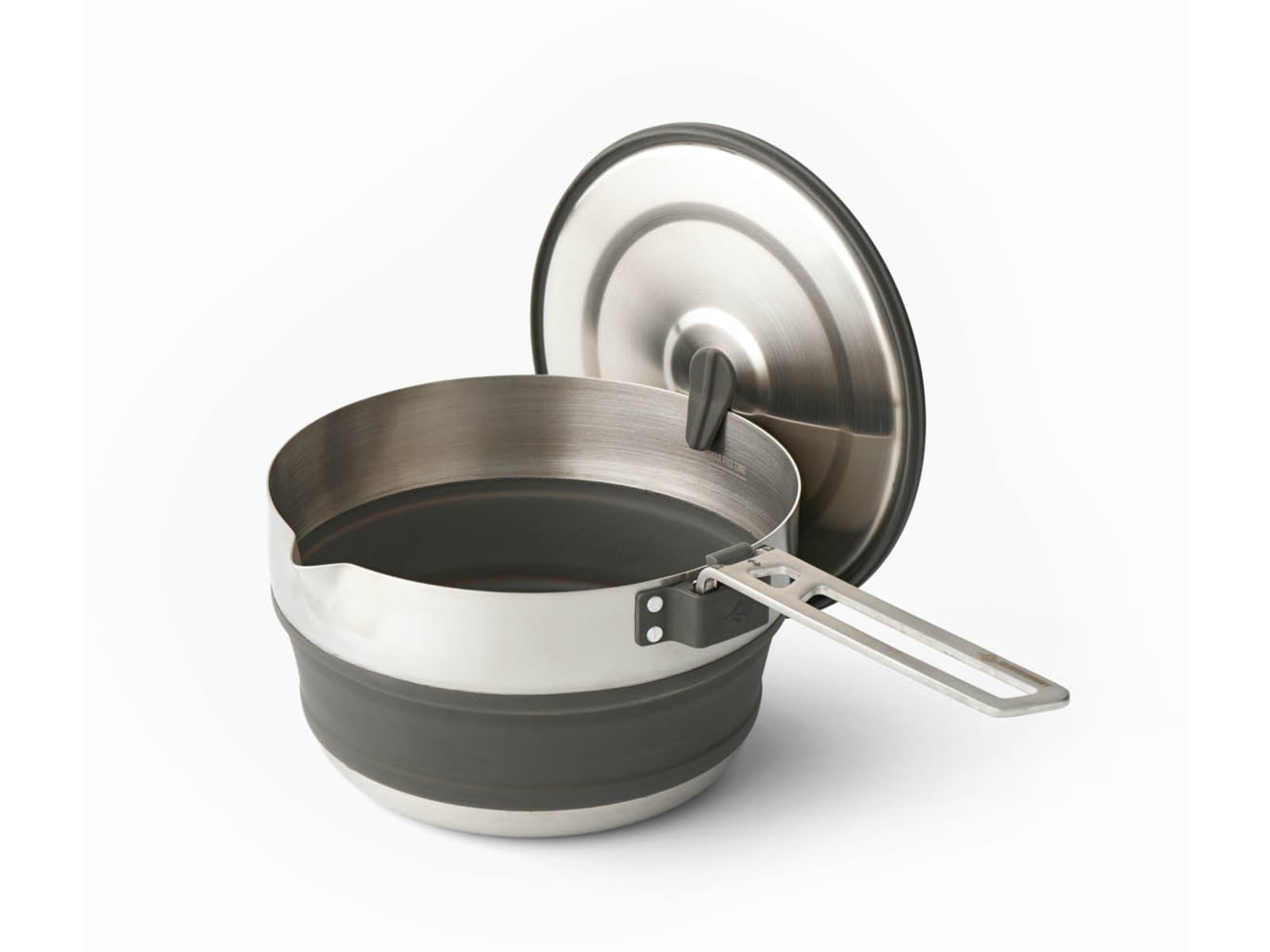 Sea to Summit Detour Stainless Steel Collapsible Pouring Pot Beluga Black