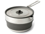 Sea to Summit Detour Stainless Steel Collapsible Pouring Pot Beluga Black