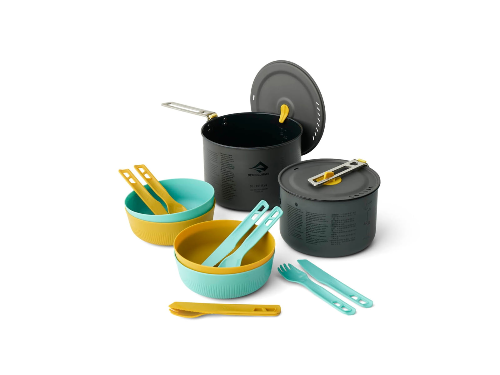 Sea to Summit Frontier UL TwoPot Cook Set 14 Pieces Multicolor 4 Person