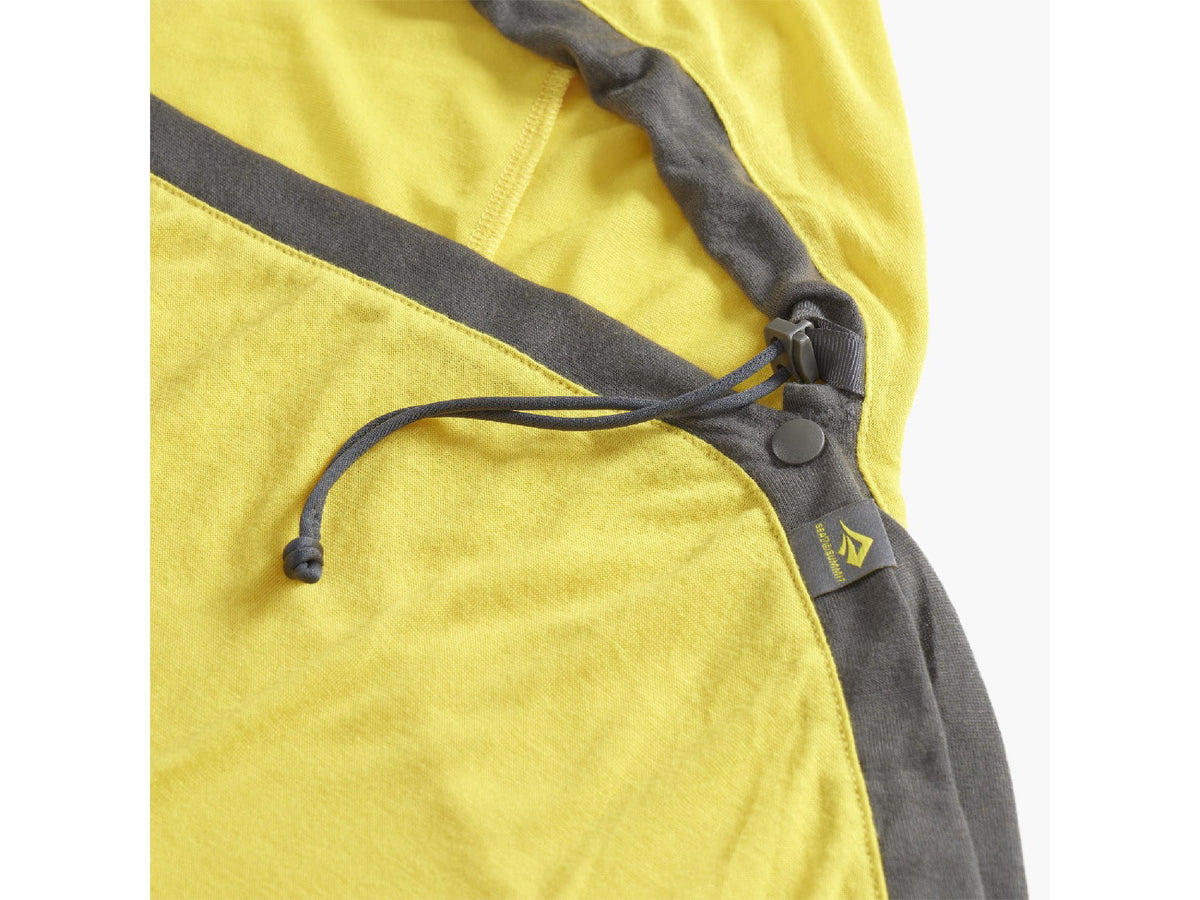 Sea to Summit Reactor Sleeping Bag Liner w/Drawcord Sulphur Yellow Compact