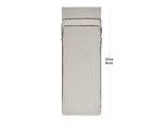 Sea to Summit Silk Blend Rectangular Sleeping Bag Liner w/ Pillow Sleeve Moonstruck Grey Universal