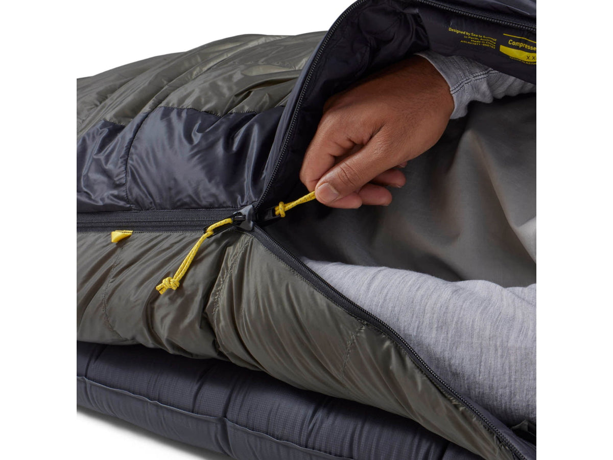Sea to Summit Spark Pro Down 15F/-9C Sleeping Bag Regular Beluga Black Regular