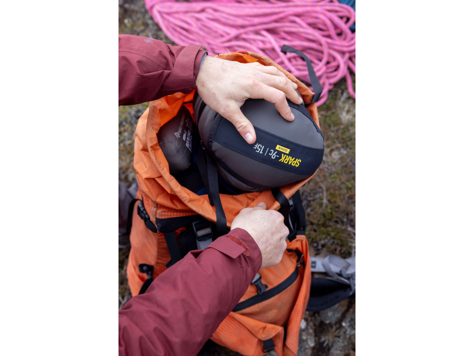 Sea to Summit Spark Pro Down 15F/-9C Sleeping Bag Regular Beluga Black Regular