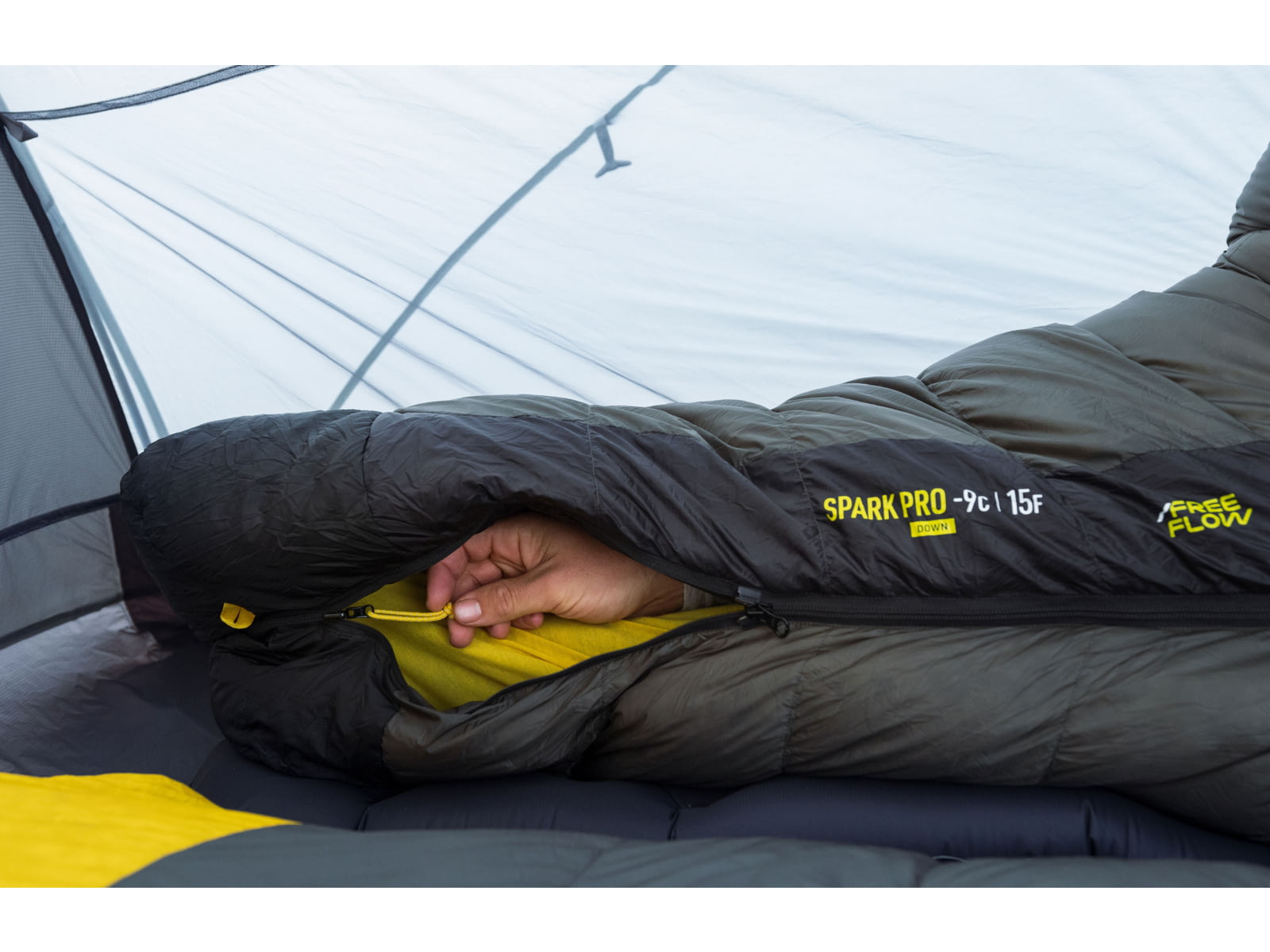 Sea to Summit Spark Pro Down 15F/-9C Sleeping Bag Regular Beluga Black Regular