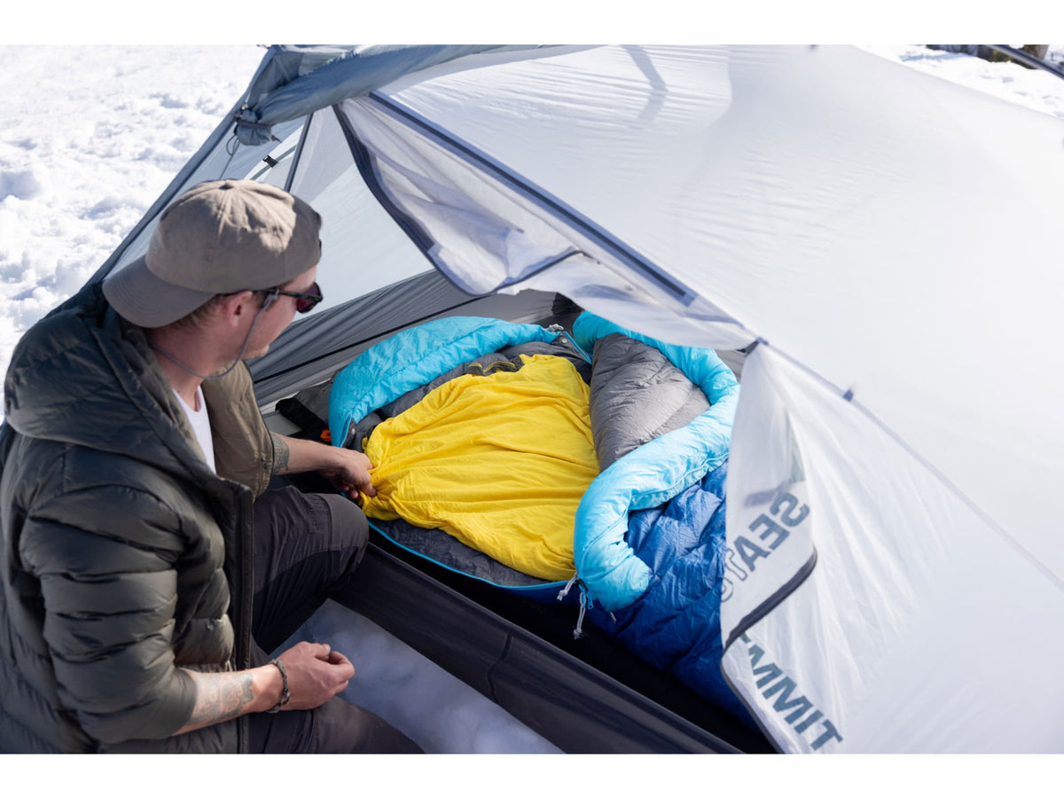 Sea to Summit Trek Down 0F/-18C Sleeping Bag Long Snorkel Blue Long