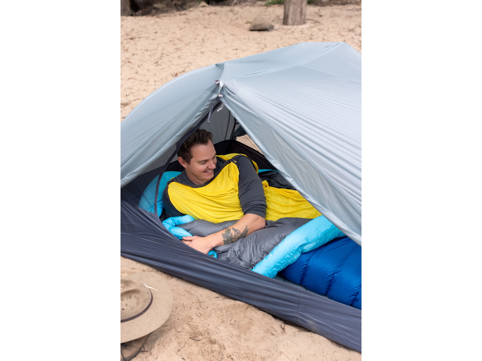 Sea to Summit Trek Down 0F/-18C Sleeping Bag Long Snorkel Blue Long
