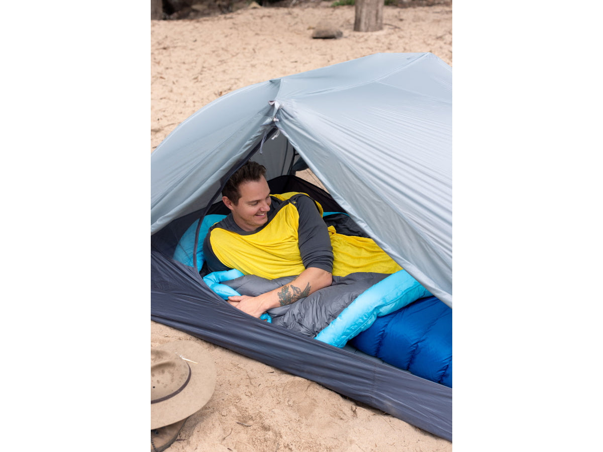 Sea to Summit Trek Down 30F/-1C Sleeping Bag Long Snorkel Blue Long S1015