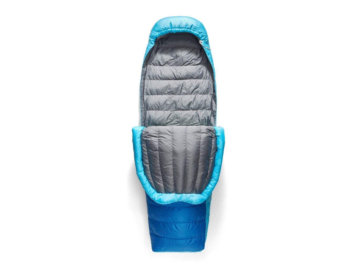 Sea to Summit Trek Down 30F/-1C Sleeping Bag Long Snorkel Blue Long S1015
