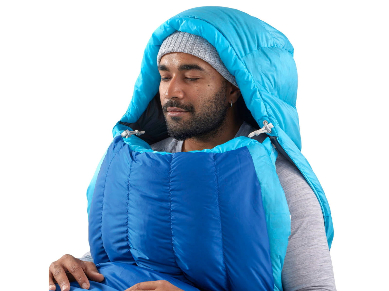 Sea to Summit Trek Down 0F/-18C Sleeping Bag Long Snorkel Blue Long