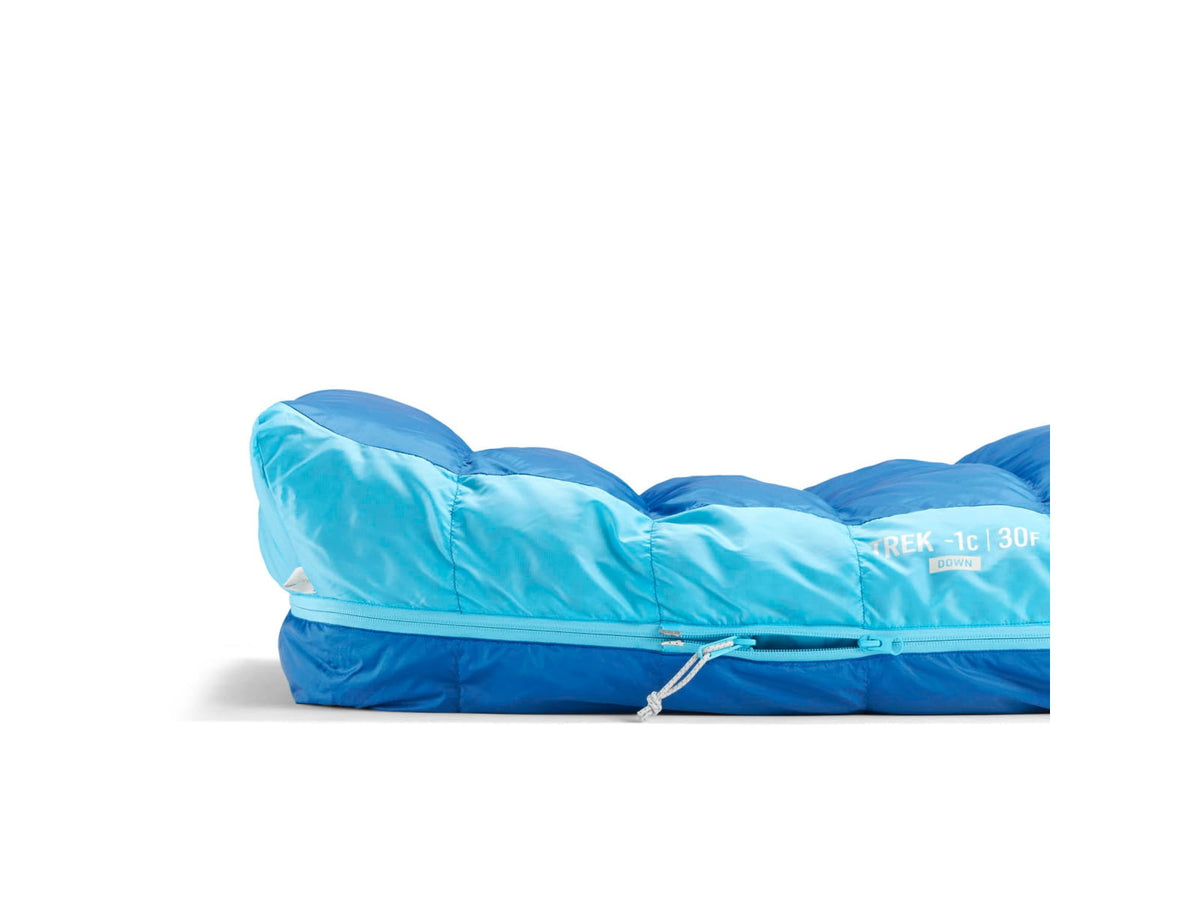 Sea to Summit Trek Down 0F/-18C Sleeping Bag Long Snorkel Blue Long