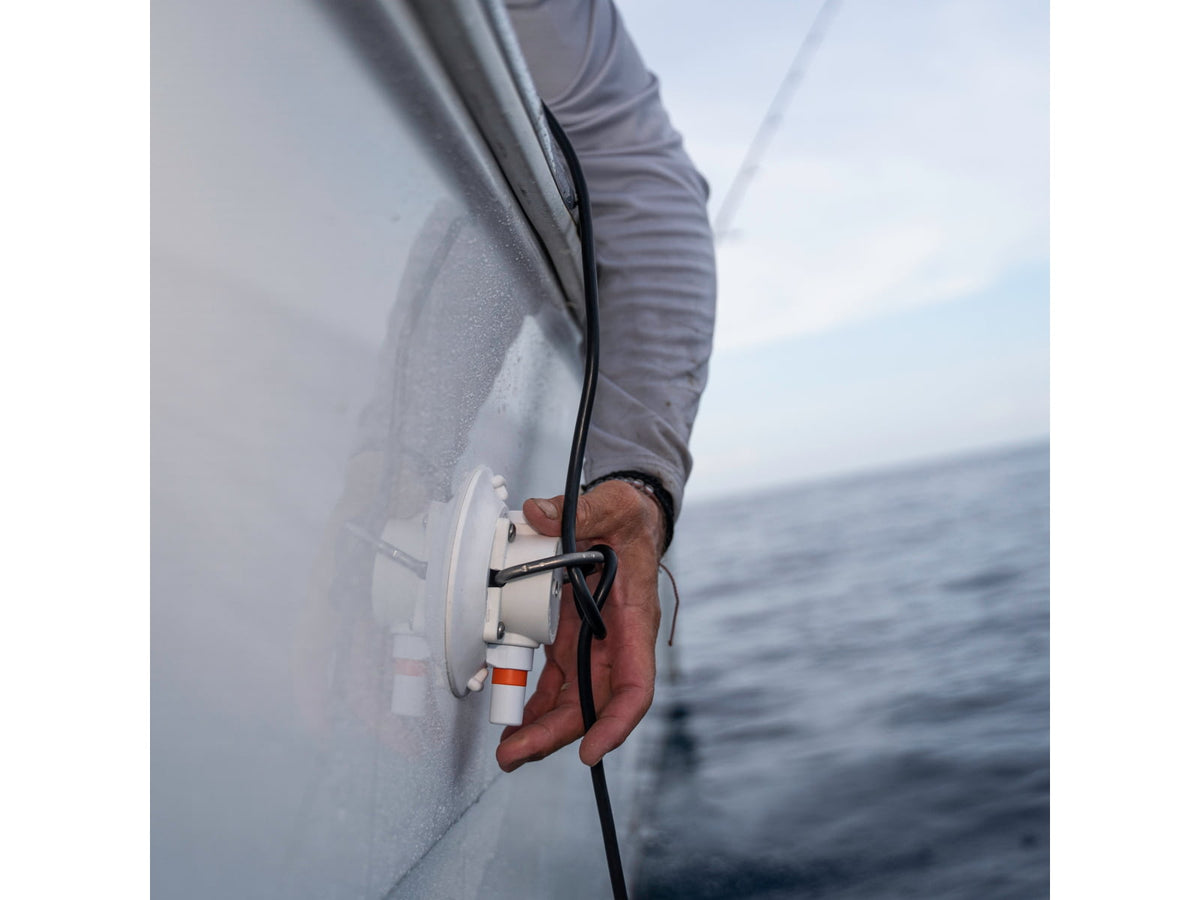 SeaSucker 4.5in SeaSucker Mount w/Flat-Top Stainless Steel D-Ring Black