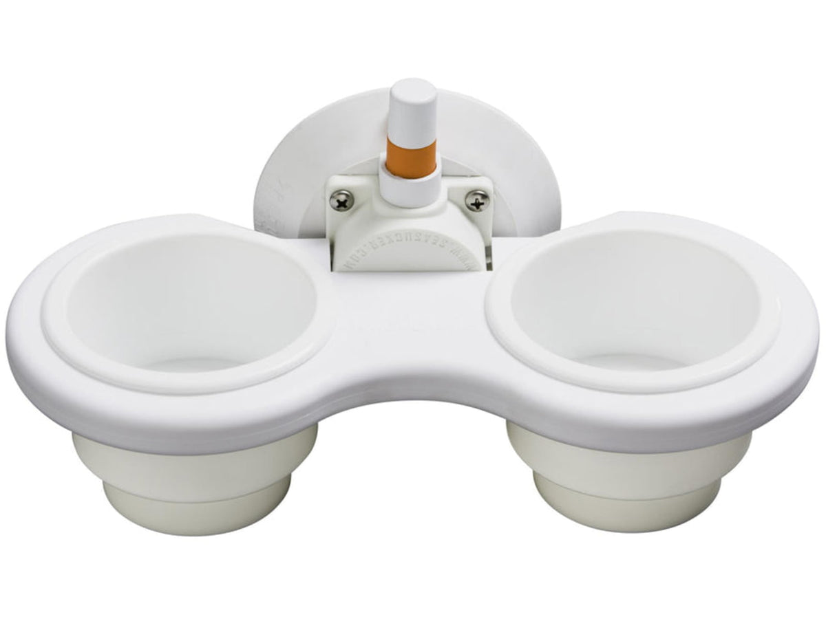 SeaSucker Vertical 2-Cup Holder White