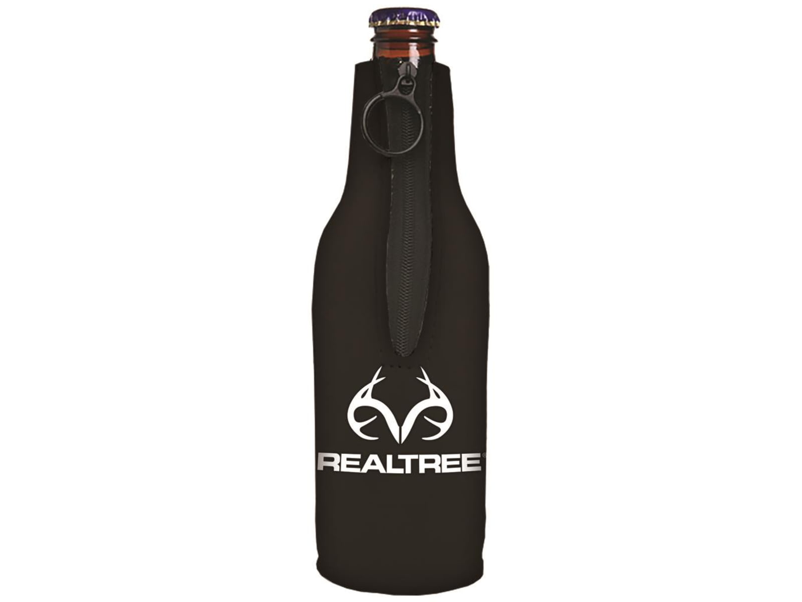 SEI RealtreeLogo Bottle Cooler Black RBC5002