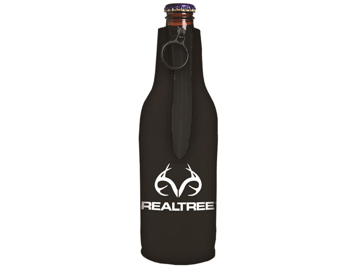 SEI RealtreeLogo Bottle Cooler Black RBC5002
