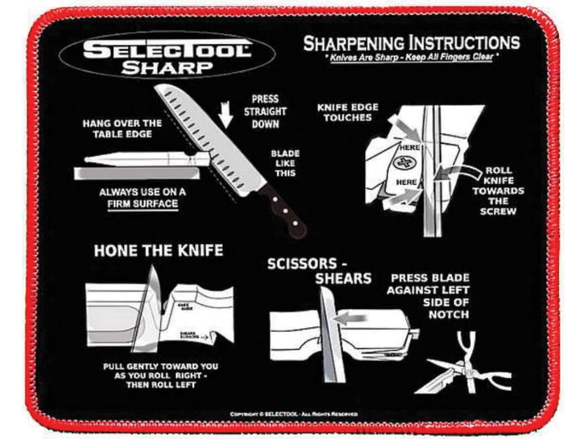 Selectool Instructional Sharpening Mat SELSHRPMAT