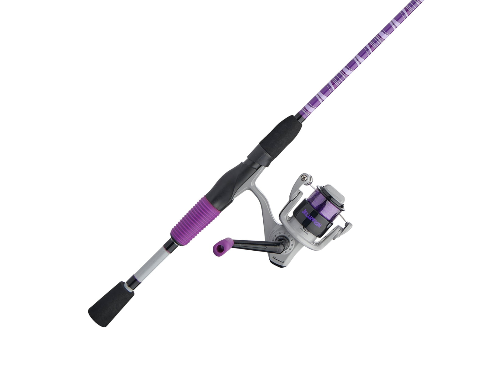 Shakespeare Jellyfish Spinning Combo 5.2/1 30 5ft. 6in. Rod Length Medium Power 2 Pieces Rod Purple