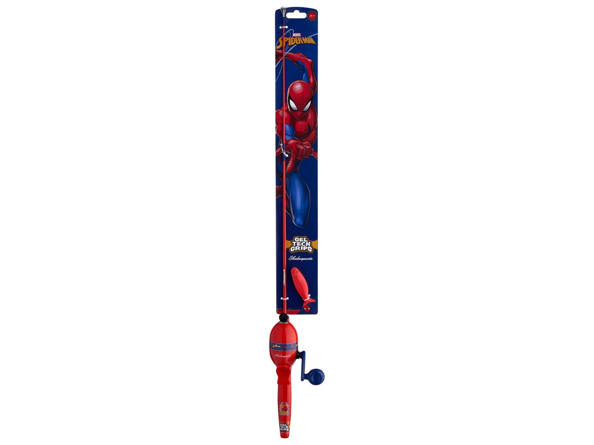 Shakespeare Marvel Spider-Man Beginner Kit 3.1/1 5 2ft. 6in. Rod Length Medium Power 1 Piece Rod SPMANKIT-B