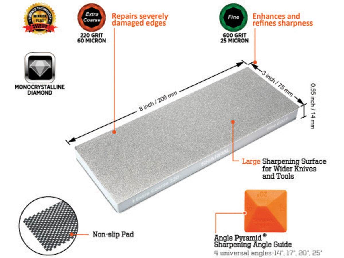Sharpal Dual-Grit Diamond Stone SHP169H