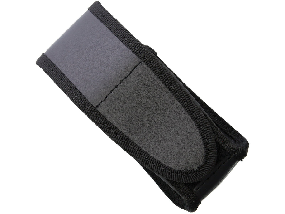 Sheath Folding Knife Sheath Black Leather/Nylon KNP-LHLD