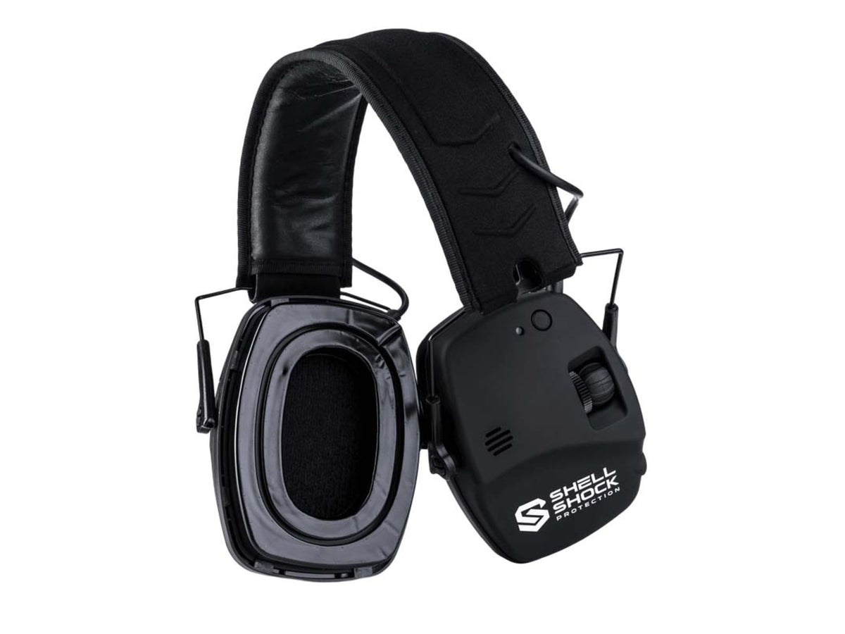 Shellshock Protection EXO PRO Bluetooth Protective Ear Muffs 21 db Pair of 1 Black EAR-EXO-BLUE