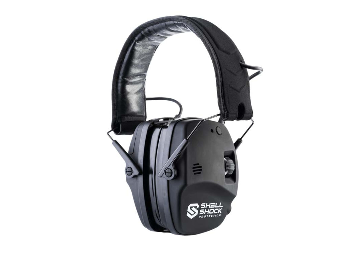 Shellshock Protection EXO PRO Bluetooth Protective Ear Muffs 21 db Pair of 1 Black EAR-EXO-BLUE